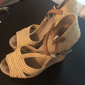 Tory Burch wicker wedges